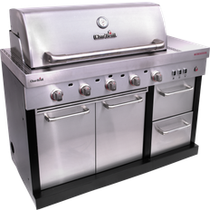 Warming Rack Gas Grills Char-Broil Medallion Series Modular Kitchen Amplifire 5-Burner