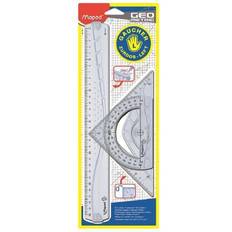 Règles Maped Kit de 3 pièces de traçage Geometric Pour Gaucher Transparent