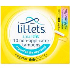 smartfit 10 non-applicator tampons regular 10s