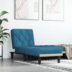 Blå velour sofa vidaXL chaiselong velour Sofa 3 personers