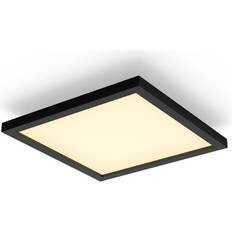 Philips Hue Indoor Lighting Ceiling Flush Lights Philips Hue Aurelle Black Ceiling Flush Light 30cm