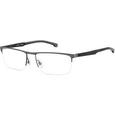 Herren Brillen Carrera CARDUC009 05MO-00 BLACK RUTHENIUM Men Rectangle 5518-145