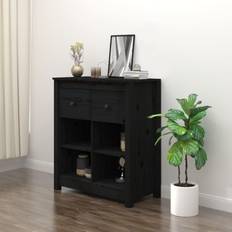vidaXL 70x35x80 massivt Skænk