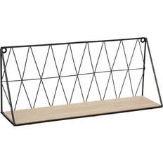 Bambou Étagères à livres Atmosphera Etagère Murale Filaire 48 x 20 cm Beige Étagère à livres