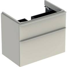 Beige Vanity Units for Single Basins Geberit Smyle Square Waschtischunterschrank 734 x 617 x 470 mm