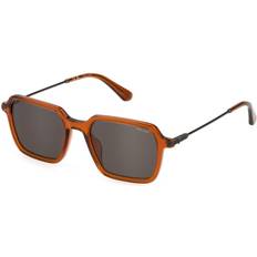 Police Unisex Sunglasses Police SPLL10 Sunglasses - Brown/Orange/Smoke