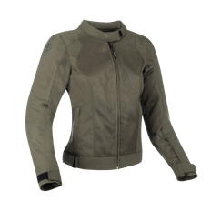 Grün Motorradjacken Bering Motorradjacke Damen Nelson Gris