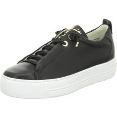 Paul Green Woman Trainers Paul Green Women's Emely Womens Trainers 022 Black/ Gold Lea