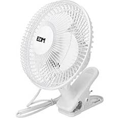 Blanc Ventilateurs d'Extraction de Salle de Bain Edm 33961 Ventilateur À Pince 20W