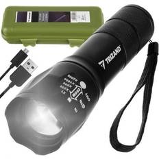 Ficklampa Cree T6 Zoom USB etui