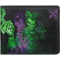 Joker card flipping poses dc comics bi-fold wallet