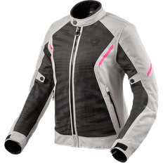 Rev'it! Torque 2 Textile Jacket - Light Grey/Black/Pink Woman