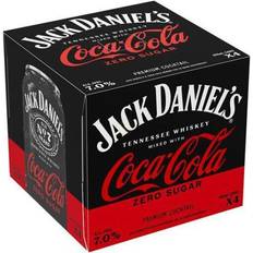 Vegetarian Soda Pop Jack Daniels Tennessee Whiskey With Coca Cola Zero Sugar Premium Cocktail