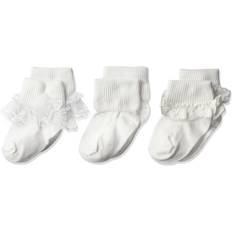 Children's Clothing White Eyelet, Turn Cuff and Lace Socks 3 pack