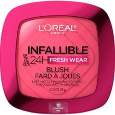 Waterproof Blushes L'Oréal Paris Infallible Up to 24H Fresh Wear Soft Matte Blush #10 Confident Pink