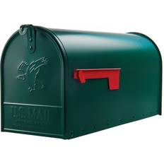 Green Letterboxes & Posts Gibraltar Architectural Mailboxes Elite Large Steel Post Mount Mailbox