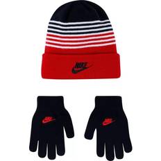 Nike Black Beanies Nike Striped Beanie Gloves Set Big Kids