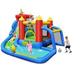 Kids bounce house Costway Inflatable Bouncer Water Slide Bounce House Splash Pool without Blower