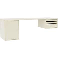 Beige Scrittoi Montana Furniture Wandschreibtisch Vanille 150 Lackiert 140.7 x 48.4 x 46.8 cm Scrittoio