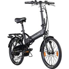 Fahrradanhänger & Nachläufer Zündapp E-Bike, E-Faltrad, Unisex, 20" Heckmotor 250 W 6-Gang silberfarben