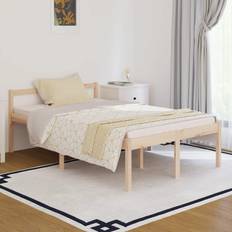 vidaXL 4ft small double Solid Wood Pine Bed Frame Bed Base Frame
