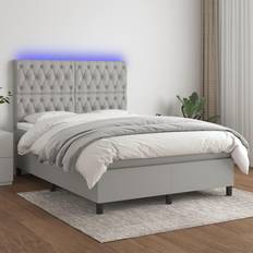 Senge & Madrasser vidaXL LED-lys stof Kontinentalseng