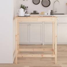 vidaXL 100 x 50 x 110 cm Massivt Fyrretræ Barbord
