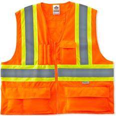 Unisex Work Wear Ergodyne GloWear 8235ZX Two-Tone X-Back Safety Vest