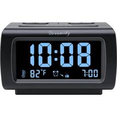 Radio alarm clock DreamSky alarm clock radio for bedroom fm radio clock with battery backup, usb