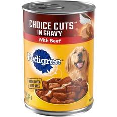 Pedigree k0153000 choice cuts canned dog food, beef, 22 can quantity 12