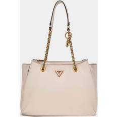 Guess Crossbody Bags Guess Becci Girlfriend Triple Compartment Medium Satchel Seashell Seashell