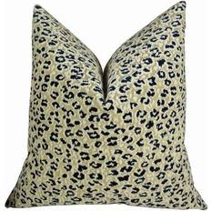 Linen Complete Decoration Pillows Plutus PB11090-2026-DP Double Sided Cheetah Complete Decoration Pillows Black