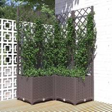 Espalier planter vidaXL Plantekasse espalier PP brun Plantekasse