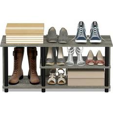 Furinno Hallway Furniture & Accessories Furinno 3-Tier Turn-N-Tube Compact Shoe Rack