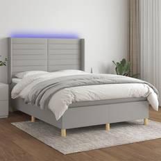 Senge & Madrasser vidaXL LED-lys stof Kontinentalseng