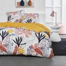 Textiles Today Sunshine 240x220 cm - 2 Personnes - Coton Imprimé Floral Housse de couette Gris (240x220cm)