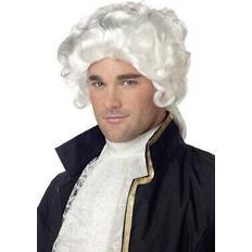 Halloween Perruques Courtes California Costumes White Colonial Wig