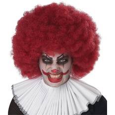 Circus & Clowns Short Wigs Jumbo Maroon Afro Wig Red