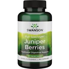 Bær Kosttilskud Swanson Fuldspektrum Enebær 520 mg Set of 100 100 stk