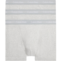 Calvin Klein Cotton Stretch Trunks 3-pack - Grey Heather