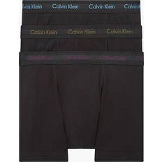 Calvin Klein Cotton Stretch Trunks 3-pack - Purple/Active Blue/Army