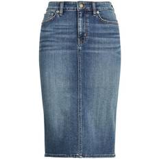 Best Skirts Lauren Ralph Lauren Denim Skirt Sunset Indigo Wash