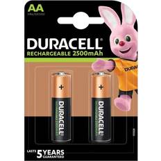 Batteries - Rechargeable Standard Battery Batteries & Chargers Duracell AA Rechargeable Ultra 2500mAh 2-pack