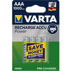 Varta Baterías Baterías y Cargadores Varta AAA Accu Rechargeable Power 1000mAh 4-pack