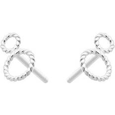 Pernille Corydon Twisted Earstick - Silver