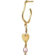 Smycken Maanesten Heart Chakra Single Earring Förgyllt-Silver Sterling 925