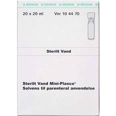 Sterilt vand B. Braun Vand Mini-plasco Parenteral anvendelse