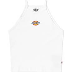 Cotton - Women Tank Tops Dickies Chain Lake Cropped Tank Top - White