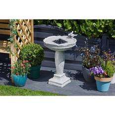 Grey Fountains Smart Garden Feathered Friends Water Feature Solar Stone