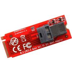 Syba SI-ADA40121 M.2 M-Key NVMe Adapter Model Red